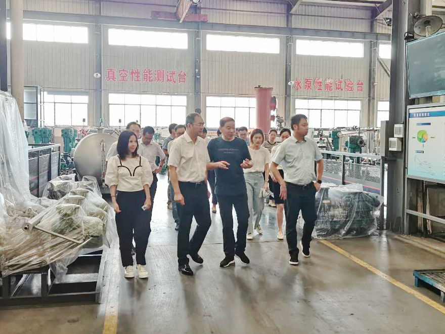 建德市富永偉市長帶隊蒞臨公司調研-杭州新安（ān）江工業泵有（yǒu）限（xiàn）公司