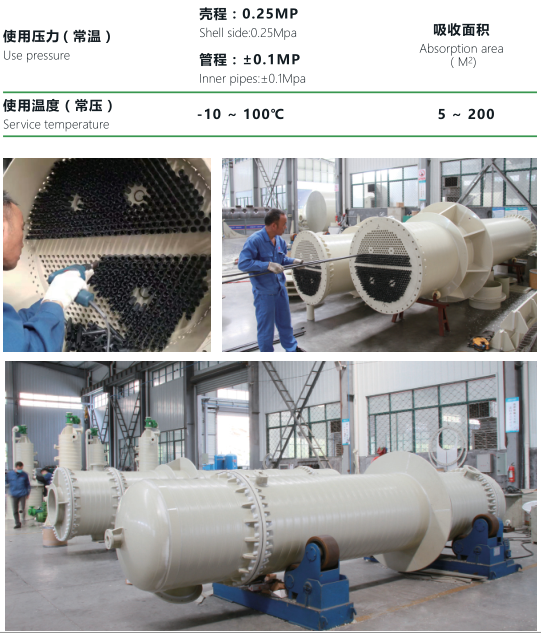 降膜吸收器-適用範圍